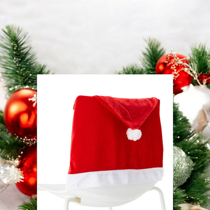 Copri sedie Cappello Natale - Set 6 PZ